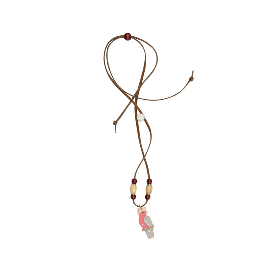 Jewellery ~ Galah Leather Necklace
