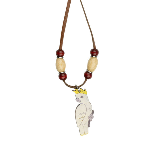 Jewellery ~ Cockatoo Leather Necklace