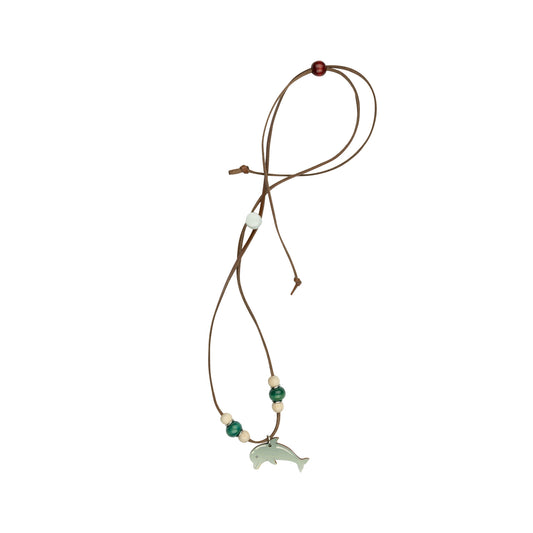 Jewellery ~ Dolphin Leather Necklace
