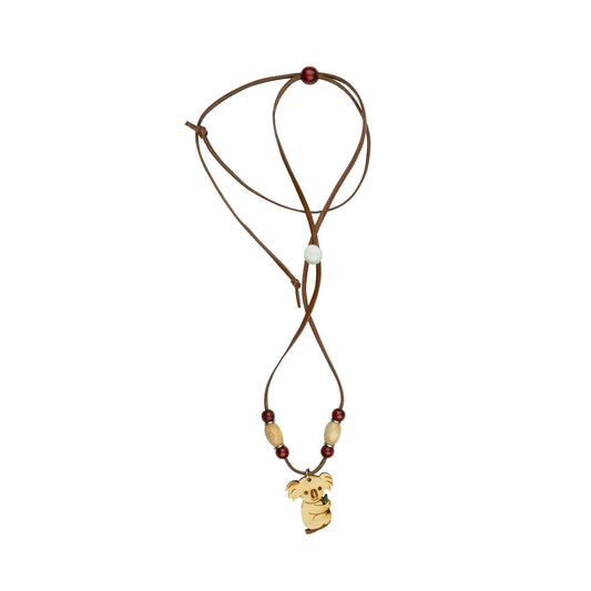 Jewellery ~ Koala Natural Leather Necklace