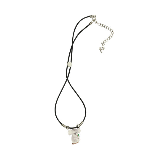 Jewellery ~ Koala Grey Leather Choker