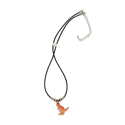 Jewellery ~ Kangaroo Red Leather Choker