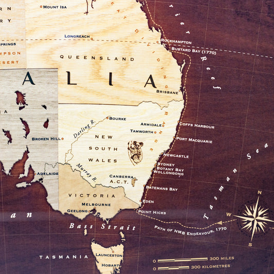 Keepsake Map - Australia