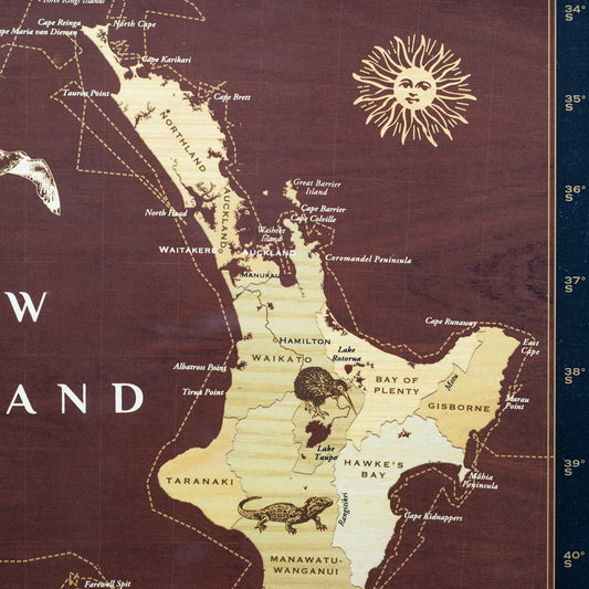 Keepsake Map - New Zealand