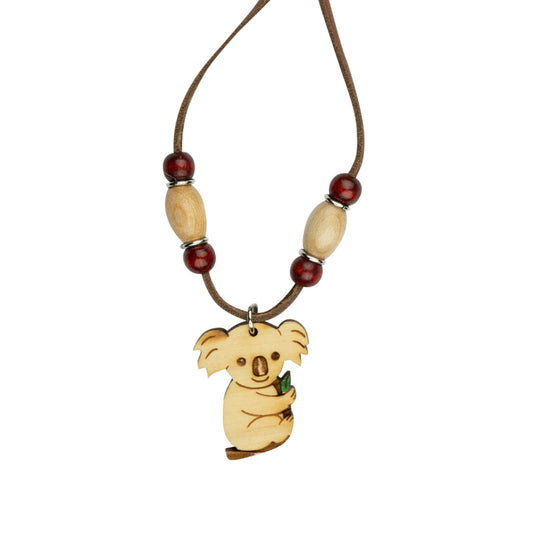 Jewellery ~ Koala Natural Leather Necklace