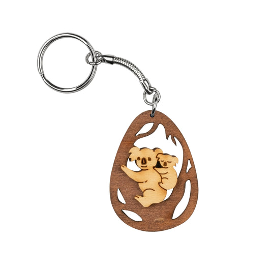 Keyring / Bag Charm ~ Koala Oval