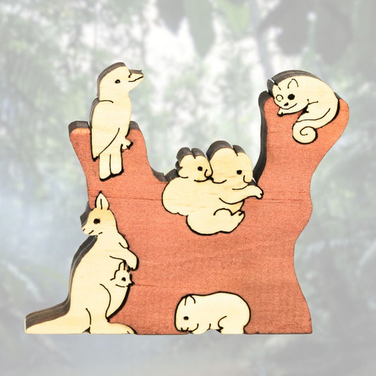 3D Puzzle - Animals in Tree