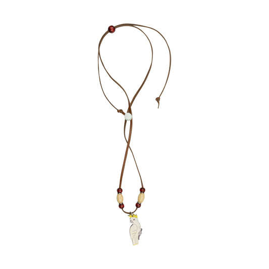 Jewellery ~ Cockatoo Leather Necklace