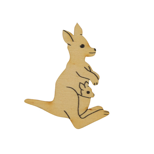 Jewellery ~ Kangaroo Natural Brooch