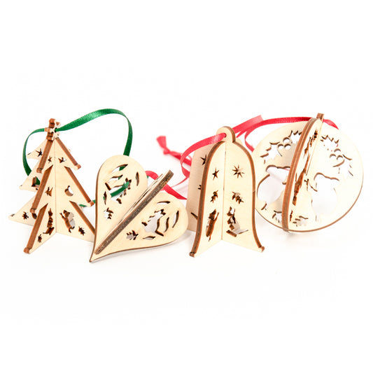 Christmas Decoration ~ 3D Christmas Box of 4