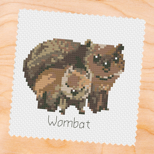 Cross Stitch Kit ~ Wombat & Baby