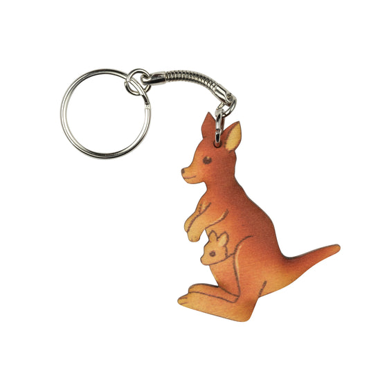 Keyring / Bag Charm ~ Kangaroo Red