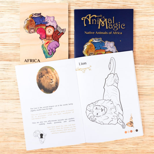 Native Animals of Africa ~ Puzzle + Activity Book