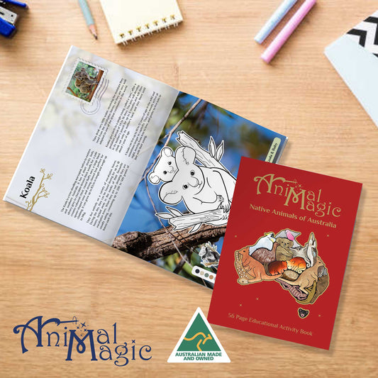Native Animals of Australia ~ Activity Colouring Book